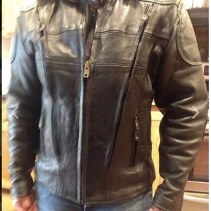 Black Leather Motorcycle Jacket